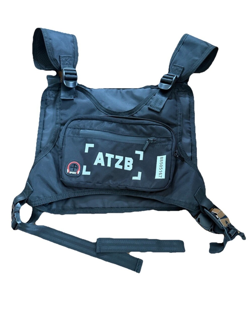 Sports Chest Pack for Men Women, Running Vest Bag Reflective Gear, Tactical